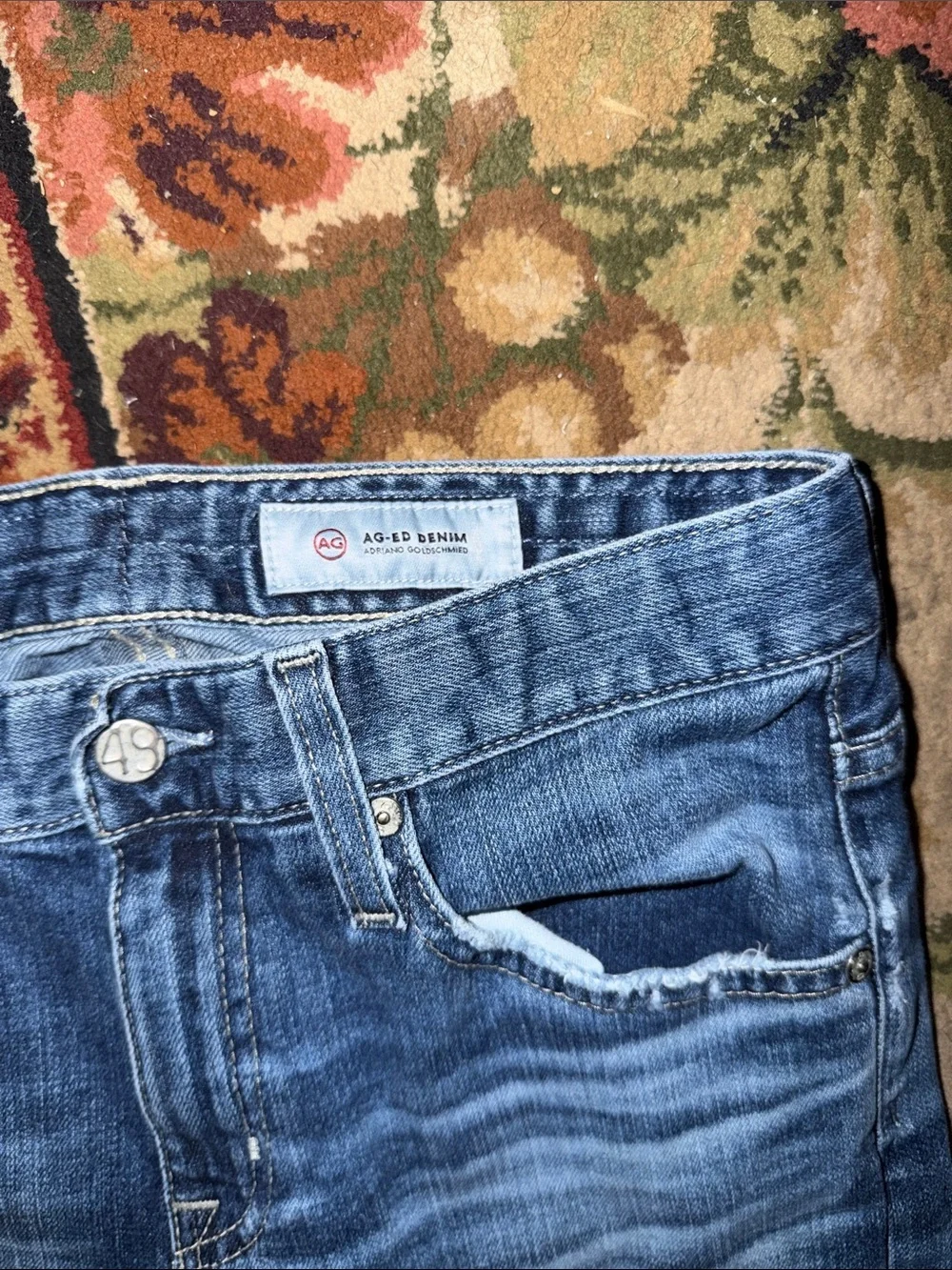 Ag Adriano Goldschmied The Ex-Boyfriend Slim Jeans The Slouchy Jean Size 26